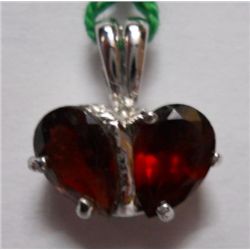 2.140g Pendant of Garnet in silver