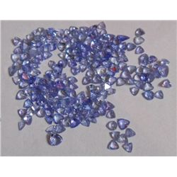 Natural African Tanzanite Trillion Shape Loose Cut Stone of Mix Sizes of total weight 18.55 Ct