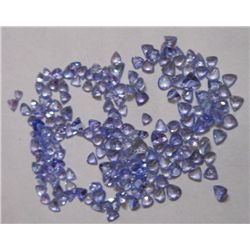 Natural African Tanzanite Trillion Shape Loose Cut Stone of Mix Sizes of total weight 15.65 Ct