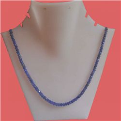 Tanzanite 75.32 CTW Necklace in Silver