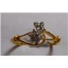 Image 1 : 2.802g Ring of Diamond 0.30 Ctw in 18kt Yellow Gold