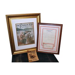 Group Of 101 Ranch Framed Pieces