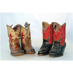 Two Pair of Kid’s Cowboy Boots