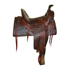 G.S. Garcia Tooled Saddle