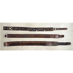 Lot of 3 Cartridge Belts