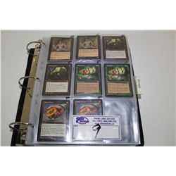 BINDER CONTAINING MAGIC COMMONS, UNCOMMONS AND RARES