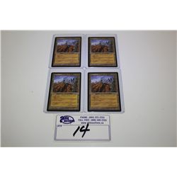 LOT OF 4 WASTELAND MTG CARDS IN HIGH GRADE
