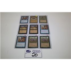 LOT OF 9 MTG RARE CARDS IN HIGH GRADE- DAZE, REFLECTING POOL, ELDAMRI'S VINEYARD, EXTINCTION X 2,