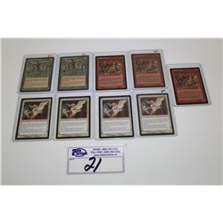 LOT OF 9 MTG RARE CARDS IN HIGH GRADE- ELADMRI'S VINEYARD X 2, KARMIC GUIDE X 4, GOBLIN WELDER X 3