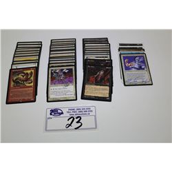LOT OF 38 MTG RARE CARDS IN MOSLTY HIGH GRADE SIGNED BY THE ILLUSTRATORS- DANIEL GELON, MARK TEDIN,