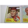 Image 2 : 1963 TOPPS #345 BROOKS ROBINSON, #576 JOHNNY TEMPLE, 1976 #65 NOLAN RYAN