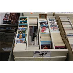 PARTIAL 3200 COUNT BOX OF ASSORTED SPORTS CARDS