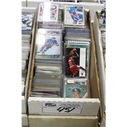 PARTIAL 1600 COUNT BOX OF ASSORTED SPORTS CARDS