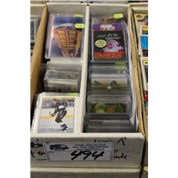 PARTIAL 1600 COUNT BOX OF ASSORTED SPORTS CARDS