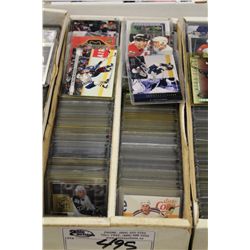 PARTIAL 1600 COUNT BOX OF ASSORTED SPORTS CARDS