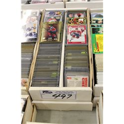 PARTIAL 1600 COUNT BOX OF ASSORTED SPORTS CARDS