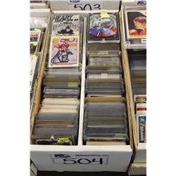 PARTIAL 1600 COUNT BOX OF ASSORTED SPORTS CARDS