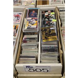 PARTIAL 1600 COUNT BOX OF ASSORTED SPORTS CARDS