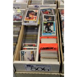 PARTIAL 1600 COUNT BOX OF ASSORTED SPORTS CARDS