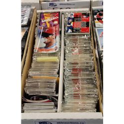 PARTIAL 1600 COUNT BOX OF ASSORTED SPORTS CARDS