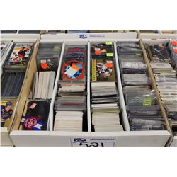 PARTIAL 3200 COUNT BOX OF ASSORTED SPORTS CARDS