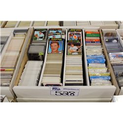 PARTIAL 3200 COUNT BOX OF ASSORTED SPORTS CARDS