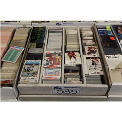 PARTIAL 3200 COUNT BOX OF ASSORTED SPORTS CARDS