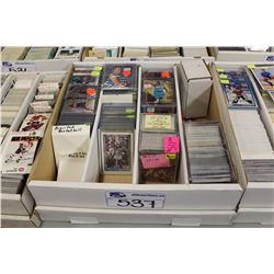 PARTIAL 3200 COUNT BOX OF ASSORTED SPORTS CARDS