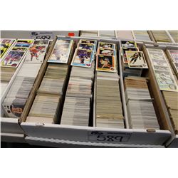 PARTIAL 3200 COUNT BOX OF ASSORTED SPORTS CARDS
