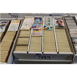 PARTIAL 3200 COUNT BOX OF ASSORTED SPORTS CARDS