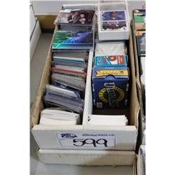 PARTIAL 1600 COUNT BOX OF ASSORTED SPORTS CARDS