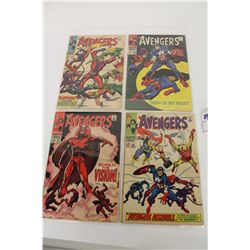 AVENGERS #55, #56, #57 *KEY ISSUE FIRST APPEARANCE OF THE VISION, #58 *ORIGIN OF THE VISION