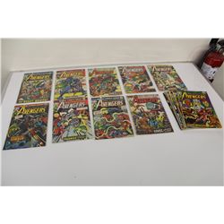 AVENGERS #105, #107, #115, #116, 123-130, 135, 138, 139, 143, 146, 182, #280