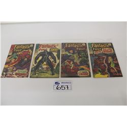 FANTASTIC FOUR #63, #64, #65, #66 SOLID COPIES IN MID GRADE