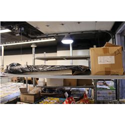 SHELF LOT OF ASSORTED UNCUT TRADING CARDS AND WALT DISNEY POP UP DISPLAY