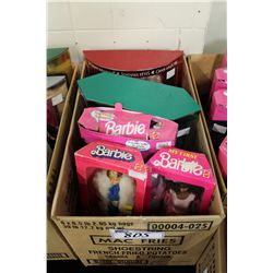 LOT OF 5 1990'S BARBIE'S NEW IN BOX