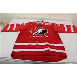 TEAM CANADA JERSEY SIGNED BY NATHAN MACKINNON SIZE M