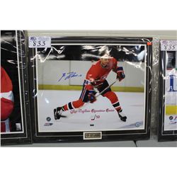 16 X 20 GUY LAFLEUR SIGNED PHOTO- MATTED WITH COA #23/50