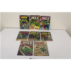 TALES TO ASTONISH #100 & HULK #101, #102, #103, #104, #105, #106, #107 IN LOWER GRADE