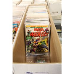 PARTIAL LONG BOX OF SILVER AGE TO NEWER COMICS INCLUDING CAPTAIN AMERICA, THOR PLUS ASSORTED