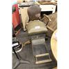 Image 1 : ANTIQUE DENTIST CHAIR WITH 2 CARVED WOODEN LEG STAND