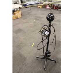 BLACK DENTAL DRILL ON STAND WITH 4 CASTERS