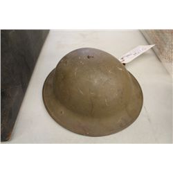 VINTAGE GREEN MILITARY HELMET
