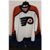 Image 2 : FLYERS JERSEY, SPORTSCARDS, PITTSBURGH PENGUINS LEATHER JACKET AND 2 PHOENIX COYOTE JERSEYS