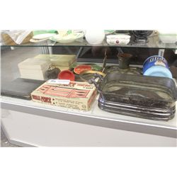 JOHNNY WEST CORRAL FENCE, TREE STAND, SERVING PLATTER, GLIDE LAUNDRY STARCH,