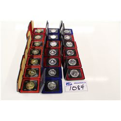 COLLECTION OF CANADIAN SILVER DOLLARS INCLUDING: 1971, 1972, 1973 X 5, 1974  X 3, 1975 X 4, 1976