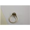 Image 3 : ONE LADIES 14KT YELLOW GOLD AND WHITE GOLD DIAMOND AND NATURAL BLUE SAPPHIRE DRESS RING.