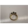 Image 2 : ONE LADIES 14KT YELLOW GOLD AND WHITE GOLD NATURAL BLUE SAPPHIRE AND DIAMOND SET DRESS RING