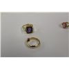 Image 2 : ONE LADIES 14KT YELLOW GOLD NATURAL AMETHYST AND DIAMOND SET RING. REPLACEMENT VALUE $850, ONE