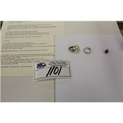 ONE LADIES STERLING SILVER WHITE FRESH WATER CULTURED PEARL DRESS RING. ONE LADIES PLATINUM